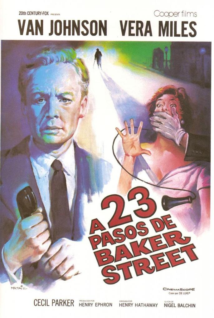 Cartel de la película "A 23 pasos de Baker Street"